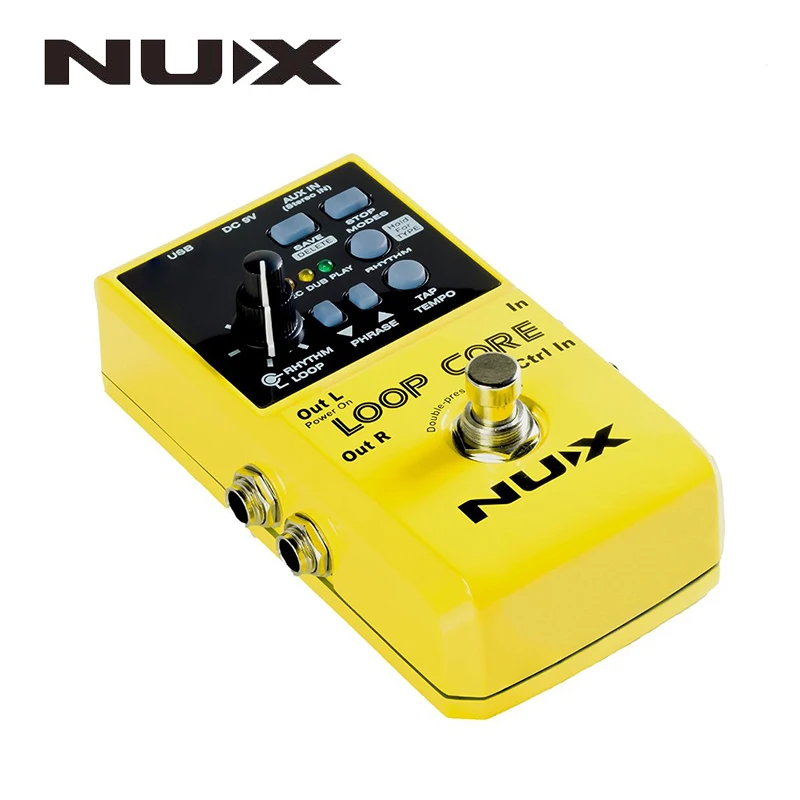 Педаль эффектов для гитары NUX Loop Core Looper 6 часов записи 99 пользовательских шаблонов
