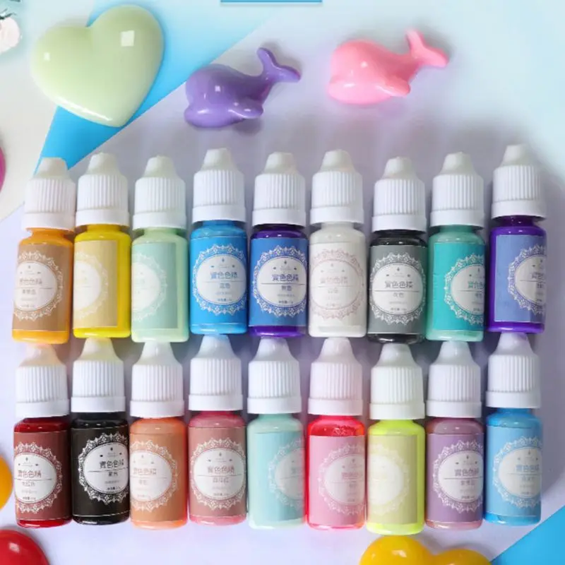 

18 Pcs/set DIY Crystal Epoxy Pigment Handmade Macaron Color Oily Colorant for Resin Craft Festive Jewelry Tools