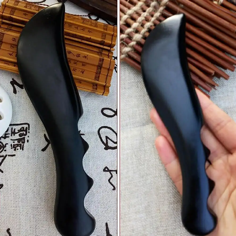 

Black Bian Stone Guasha Massage Gua Sha Facial Body Board SPA Health Beauty Handmade Bianstone Massage Stick Tool Supplies