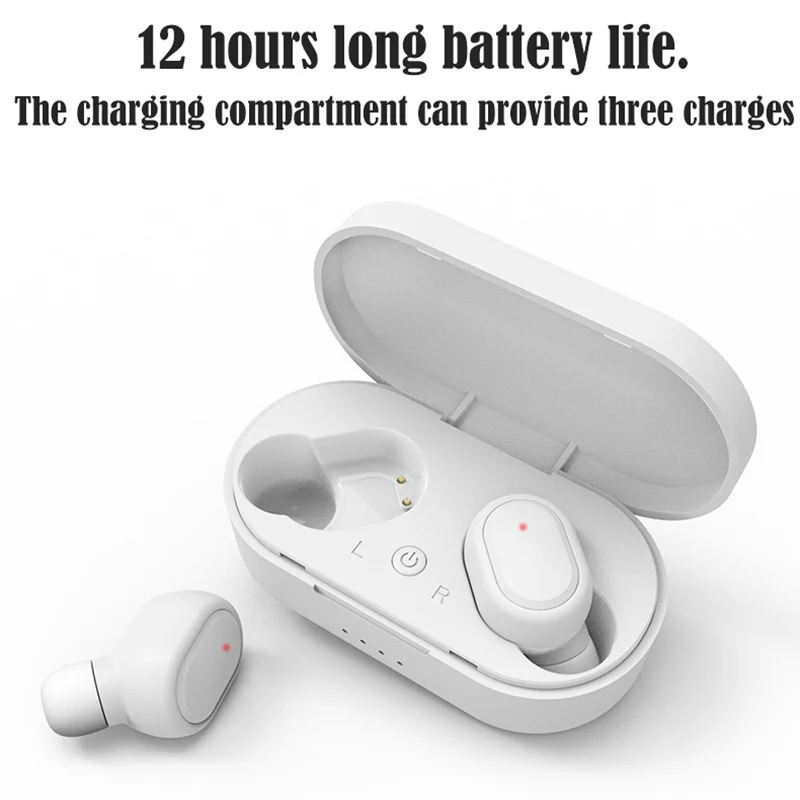 Wireless Headphones Bluetooth 5.0 Earphone Headset HIFI Mini Sports Running for iOS Android | Электроника