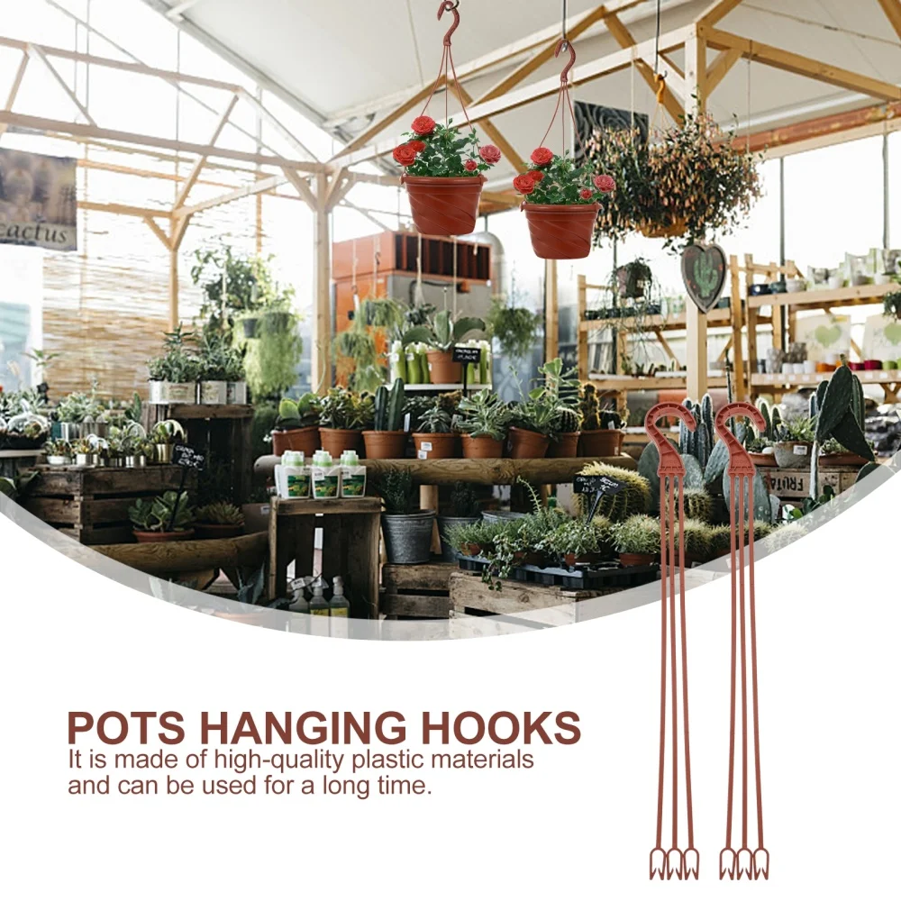 

50pcs Hanging Flower Plant Holders Pots Hanging Hooks for Garden