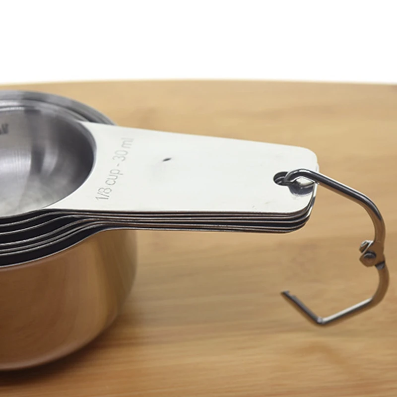 

7 Pieces of Durable Stainless Steel Measuring Spoon Set Kitchen Baking Tools