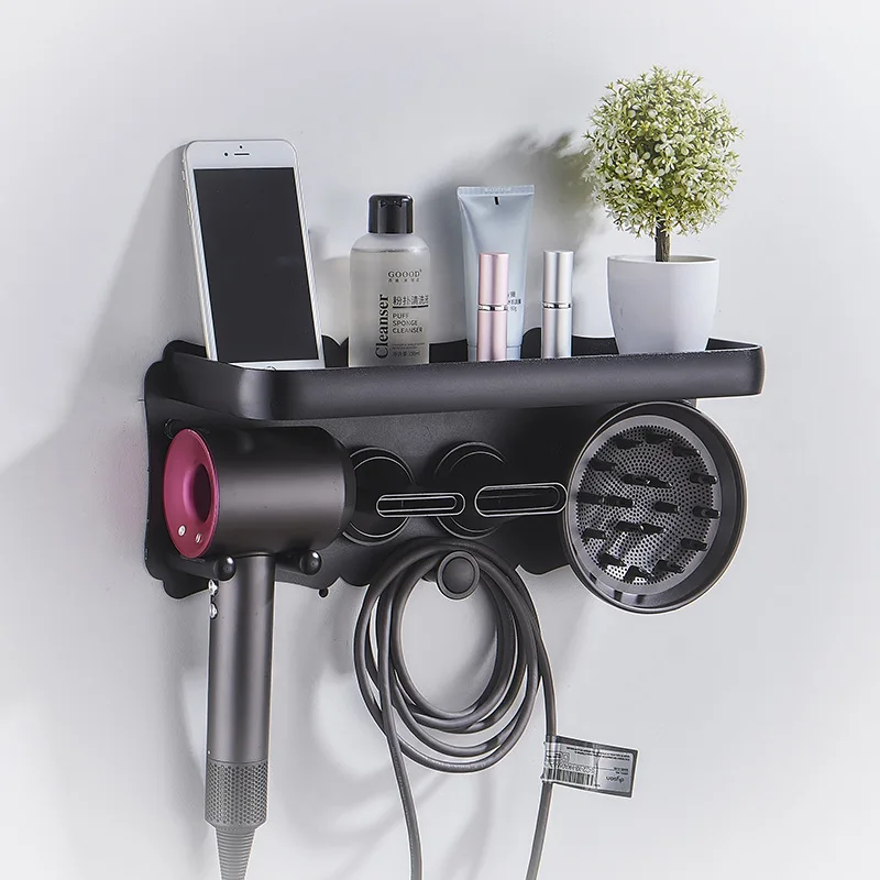 Настенный держатель для фена полка ванной комнаты Dyson Supersonic без перфорации | Дом и