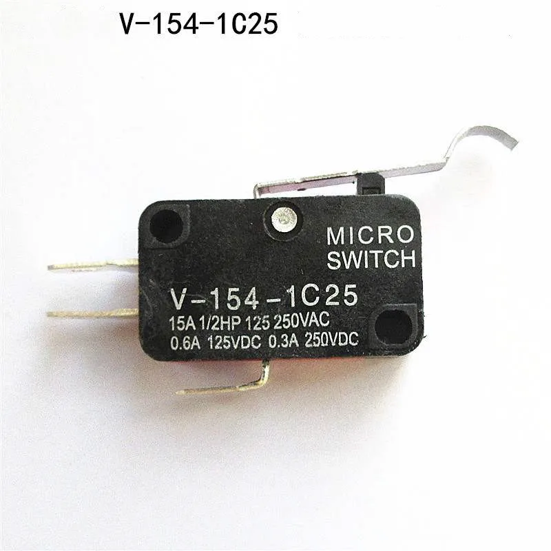 5pcs Microswitch Stroke Limit Switch V-151-1C25 V-152-1C25 V-153-1C25 V-154-1C25 V-155-1C25 V-156-1C25 Roller Long Handle - купить по