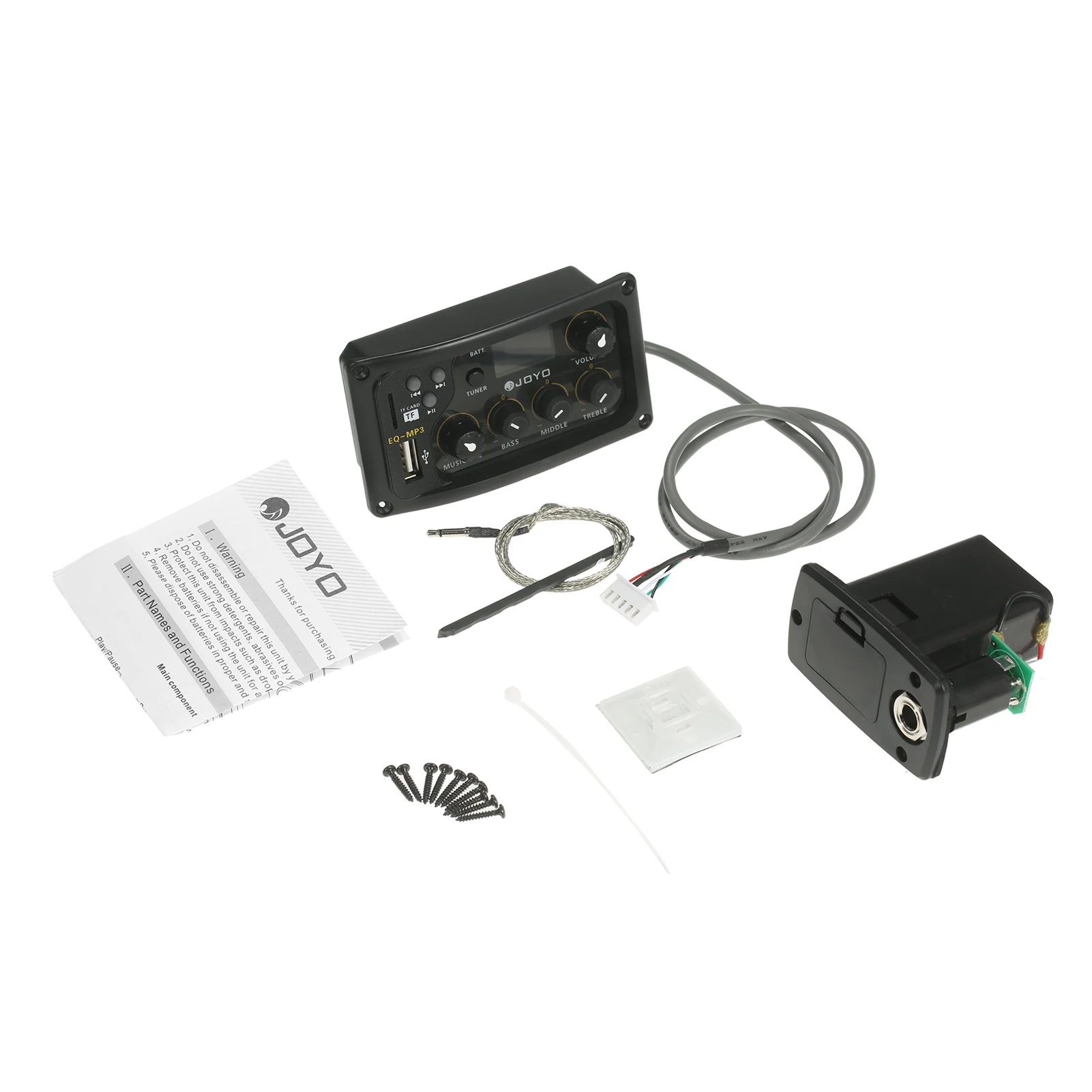 JOYO EQ-MP3 3-полосная система эквалайзера акустической гитары предусилитель