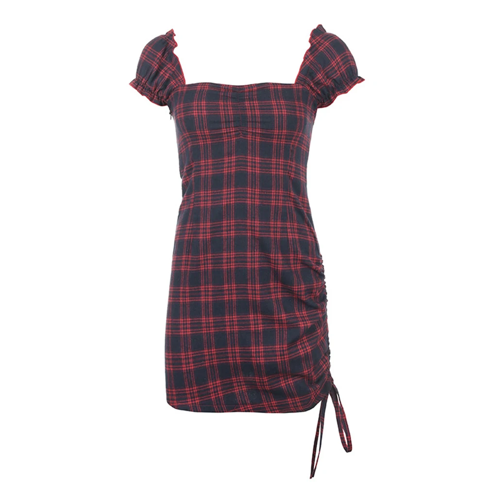 Женские Элегантные платья черное красное клетчатое платье в стиле пэчворк