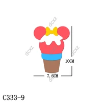 new ice cream wooden die scrapbooking c333 9 cutting dies suitable for common die cutting machines on the market
