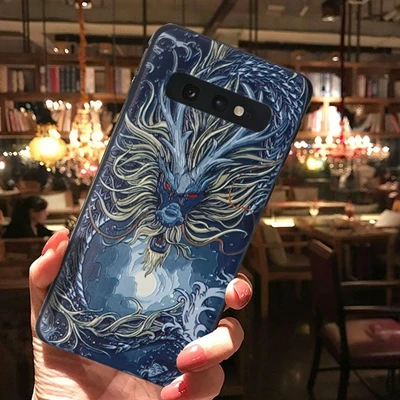SAC014 Чехол для samsung S10, силиконовый чехол с тиснением для samsung Galaxy note 9, 8, S8, S9, S10 plus, s10E, японский чехол для телефона с 3D рисунком - Цвет: SAC014