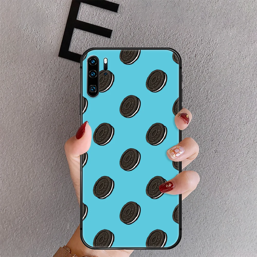 

Oreo Milk Cookies Phone Case Cover For Huawei Mate P 10 20 30 40 Lite Pro Smart Z 2019 Black Bumper Coque Cell Trend