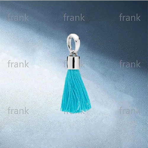 

Retro Classic Unique Charm National Style Tassel Blue Sterling Silver 925 Pendant 797212CTQ