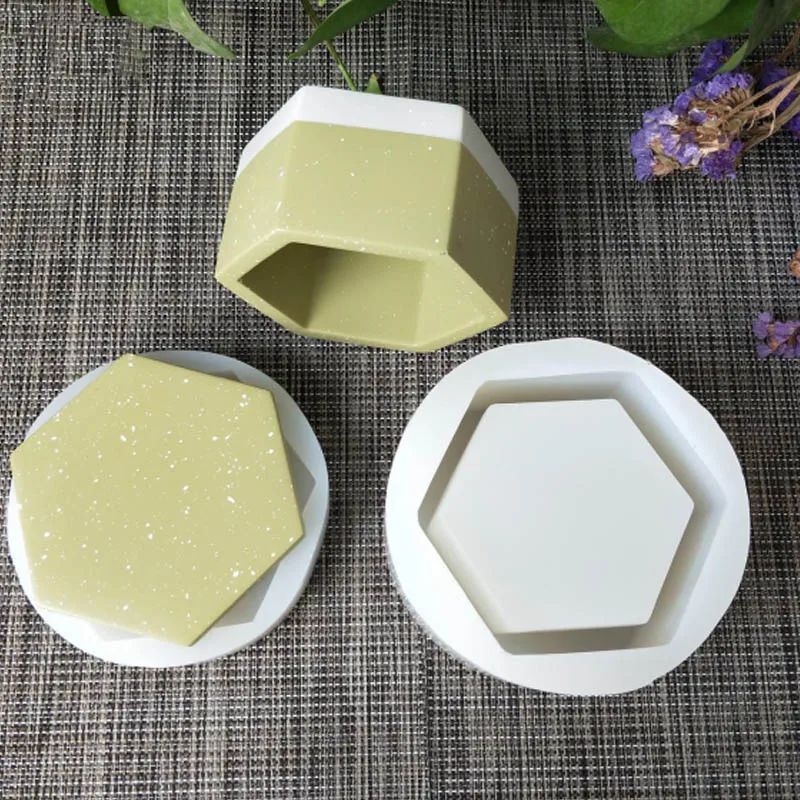 Круглые формы для коробок шестиугольный контейнер ювелирных изделий держатель