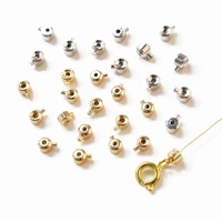 8pcs button button closure button hand diy hand chain hand chain accessories positioning buckle buckle 18 k gold plating