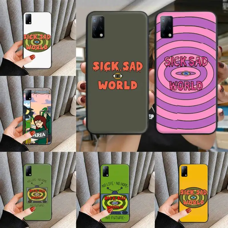 

Sick Sad World Phone Case For xiaomi note10 note3 note2 max3 max2 9 8 6 5 lite pro plus se soft Cover Fundas