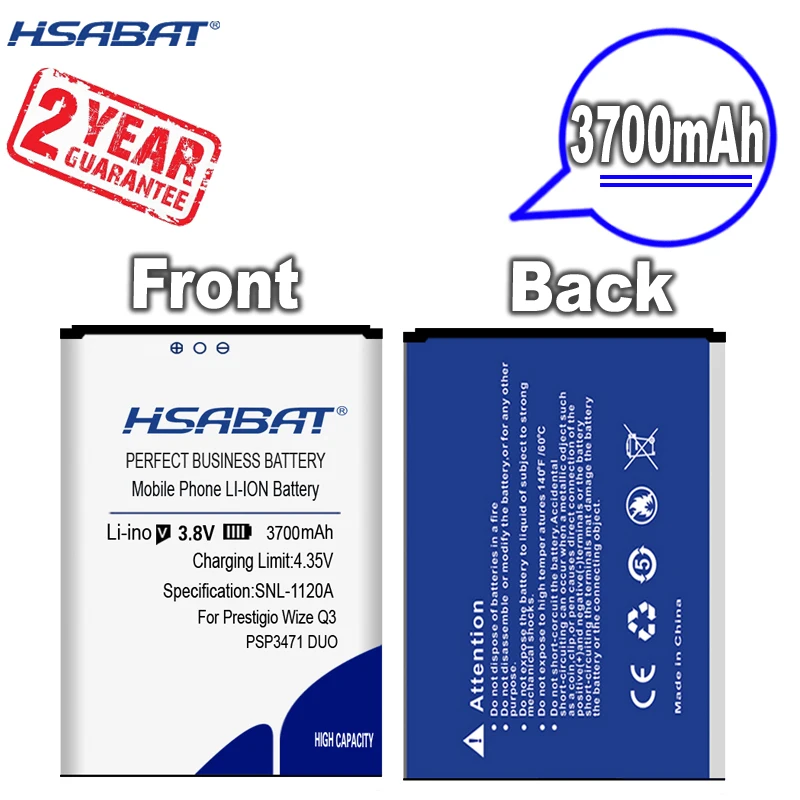 Новое поступление [HSABAT] 3700mAh PSP3471 DUO Сменный аккумулятор для Prestigio Wize Q3 | Мобильные