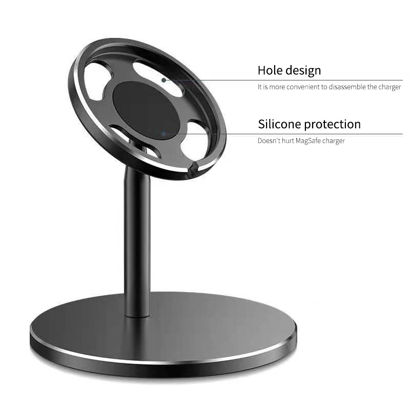 2020 New Mini Wireless Magnetic Charger Dock Mobile Phone Holder Desk Stand For IPhone 12 Pro Max Metal | Мобильные телефоны и