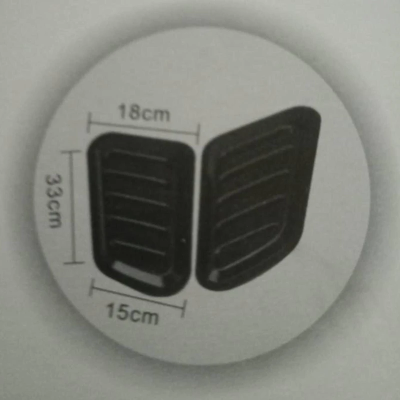 

Car Hood Fake Air Vent Hood Decoration Modification Air Inlet 5 Colors 33X18cm 3d Modified Car Stickers New 1Set
