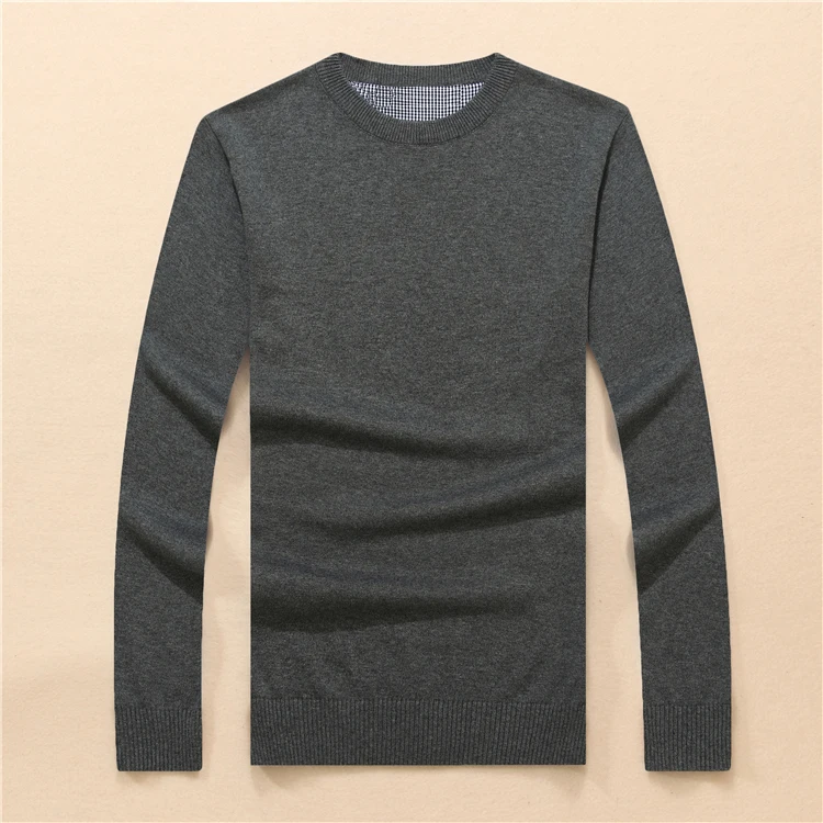 

High Quality Men Tomi O-neck 100% Cotton Sweater Autumn Winter Jersey Jumper Hombre Pull Homme Hiver Pullover Knitted Sweaters