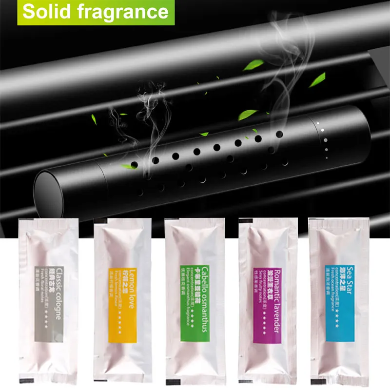 

5Pcs/Set Car Air Freshener Car Air Conditioning Vent Strong fragrance Solid Fragrance Perfume Stick Supplement 5 Flavours