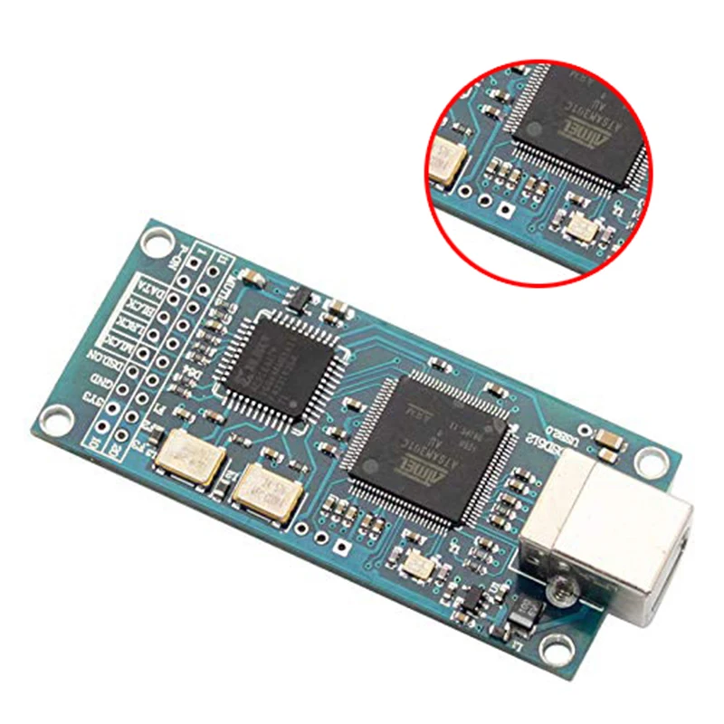 ATSAM3U1C XC2C64A for Amanero USB IIS Digital Interface DAC Decoder Board Support DSD512 32Bit 384K I2S DSD Output | Электроника