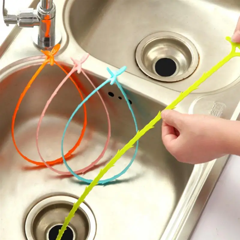 Крючок для очистки раковины устройство удаления волос с защитой от засоров слива