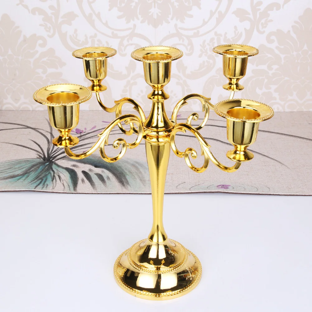  Antique Retro 3/5-Arm Candle Holder Metal Candlesticks Romantic Dinner Holders Table Decor Wedding Home Decoration   | Дом и сад