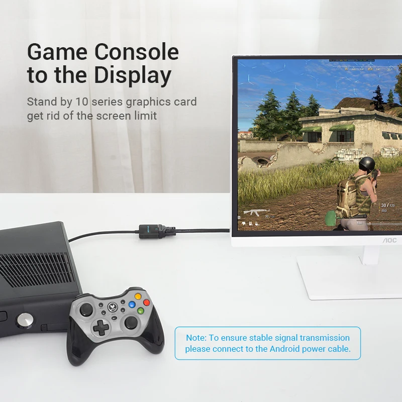 Адаптер Vention HDMI в VGA PS4 Переходник папа Мама аналоговые аудио и видео конверты для
