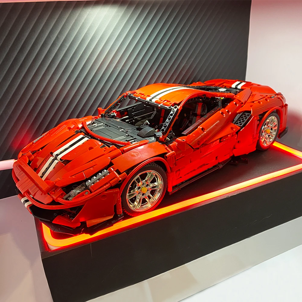 Технологическая серия C61042 Super Racing Master Ferrari 488 RSR модель 3229 шт. модульная формула