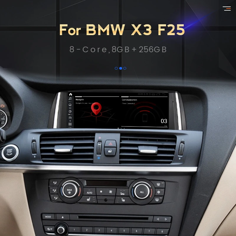 Автомагнитола 8 + 256G DSP Android 11 мультимедийный плеер для BMW X3 F25 X4 F26 GPS-навигация