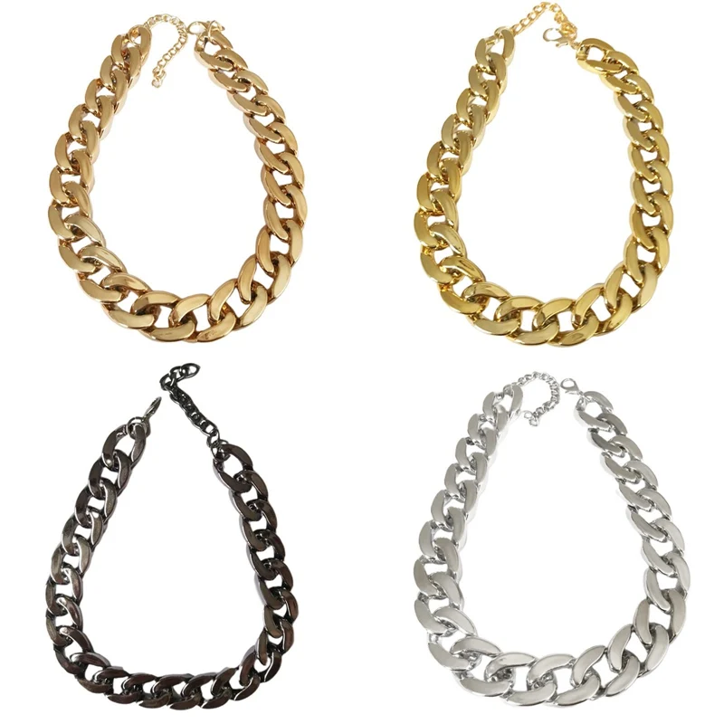 

Dog Neck Chain Pet Chain Collar Fashion Cool Plastic Adjustable Gold Silver Plated Puppy Chain Pet Chain Necklace For Cat Dog