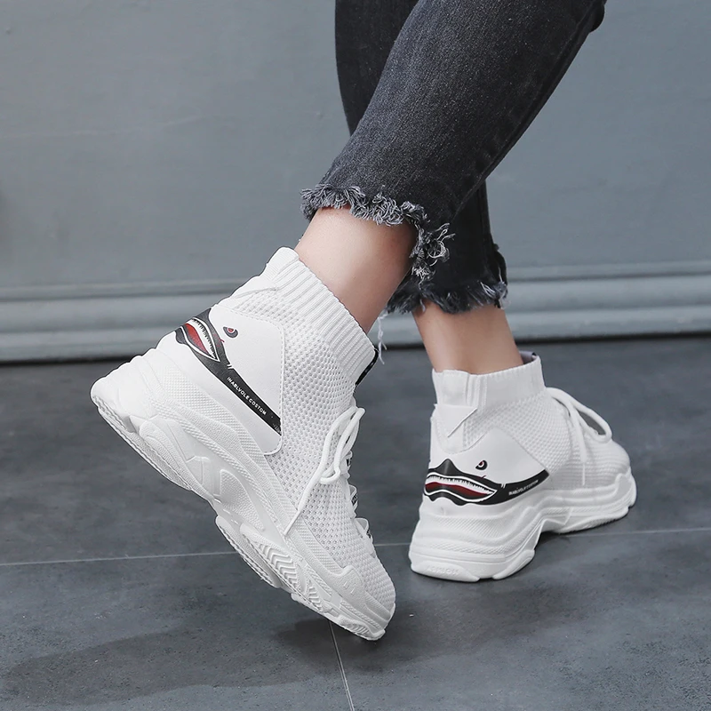 

Sooneeya High Top Breathable Sports Shoes for Male Female Height Increasing Sock Running Shoes Man Woman Zapatillas Hombre Mujer