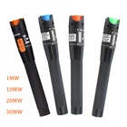 Волоконно-оптический тестер FTTH 30 МВт, тип ручки, красный лазер, оптический Волоконно-оптический светильник, Визуальный дефектоскоп, тестер оптического кабеля, диапазон 5-30 км, VFL