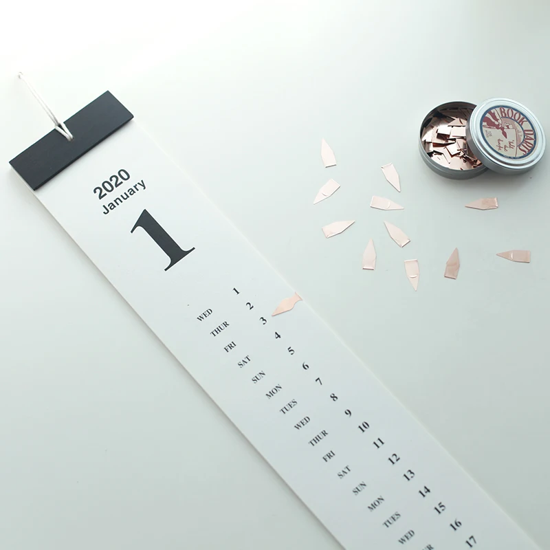Минималистичный календарь 2020 подвесные украшения для дома аксессуары бумажные