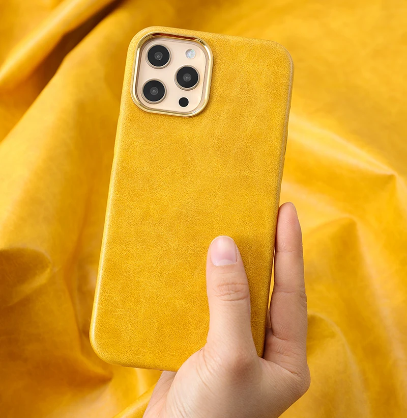 

For iPhone 13 Pro Max Case Cow Leather Back Cover High Quality Camera Protection Luxury Business Shell For iPhone 13 Mini Pro