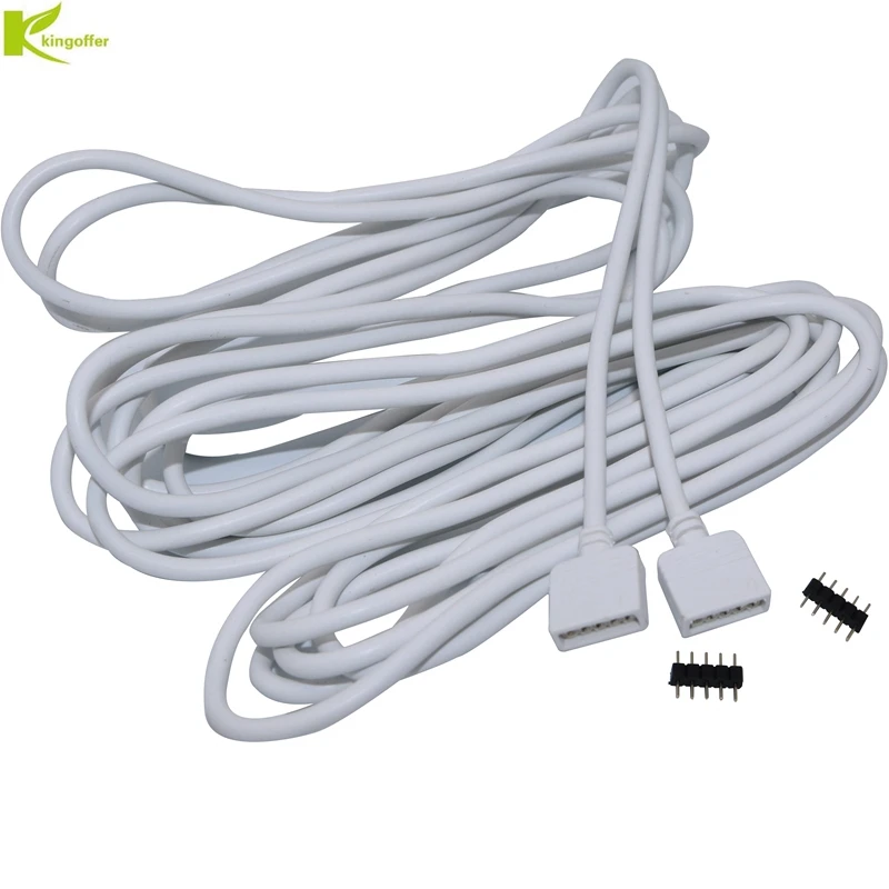 Кабель удлинитель для светодиодсветильник ленсветильник 5 контактов 50 см 1 м 2 3 5050