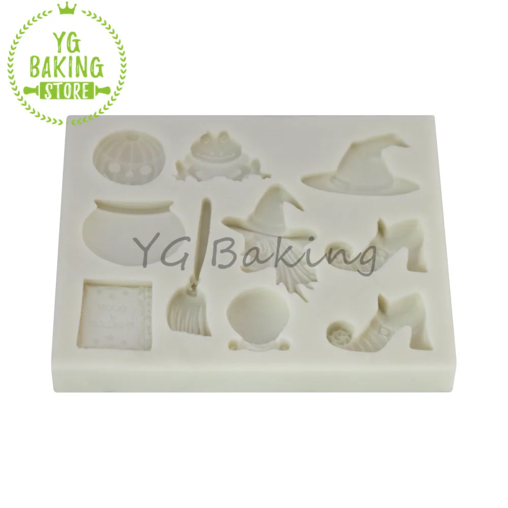 

Halloween Series Pumpkin & Broom Silicone Cake Molds Fondant Cake Decorating Mould For Kitchen Baking Tool