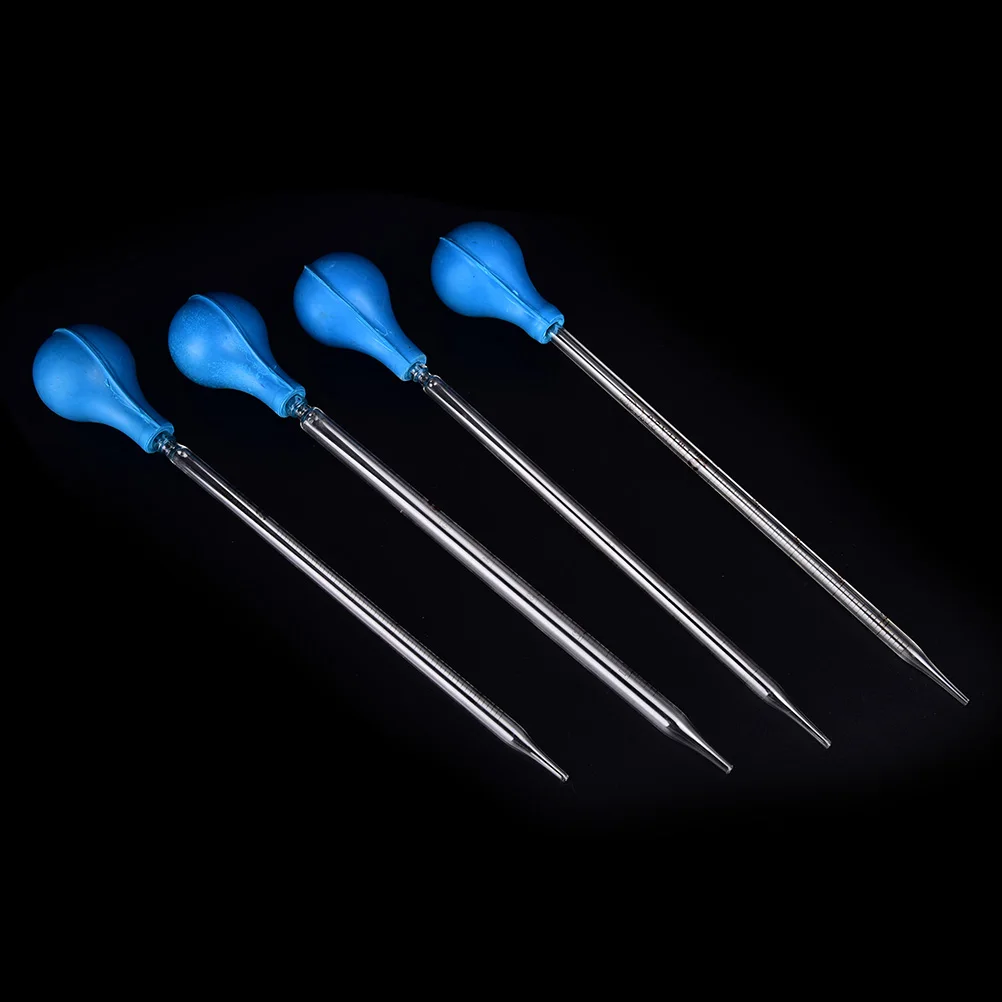 

Excellent Rubber Head Glass 5ml Glass Pipettes Dropper Fluid Liquid Dropper Scale Line Lab Equipments