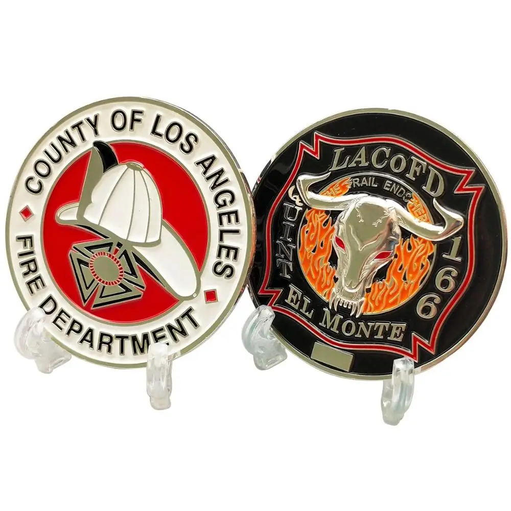 Заказной морской корпус США пожарный отдел дисплей вызов монеты металл ремесло