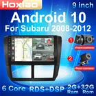Автомагнитола 2 Din, Android 10, 9 дюймов, с двумя объективами, радио, четырехъядерный процессор, WIFI, GPS, Bluetooth, мультимедиа для Subaru Forester Impreza 2008-2012