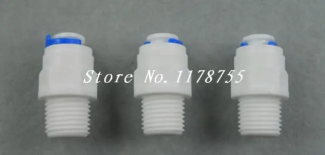 

3PCS 1/4 inch OD Tube * 1/4 inch BSP Male Quick Connect RO Water Straight Male BSP And Pipe Without trouble Of Nut