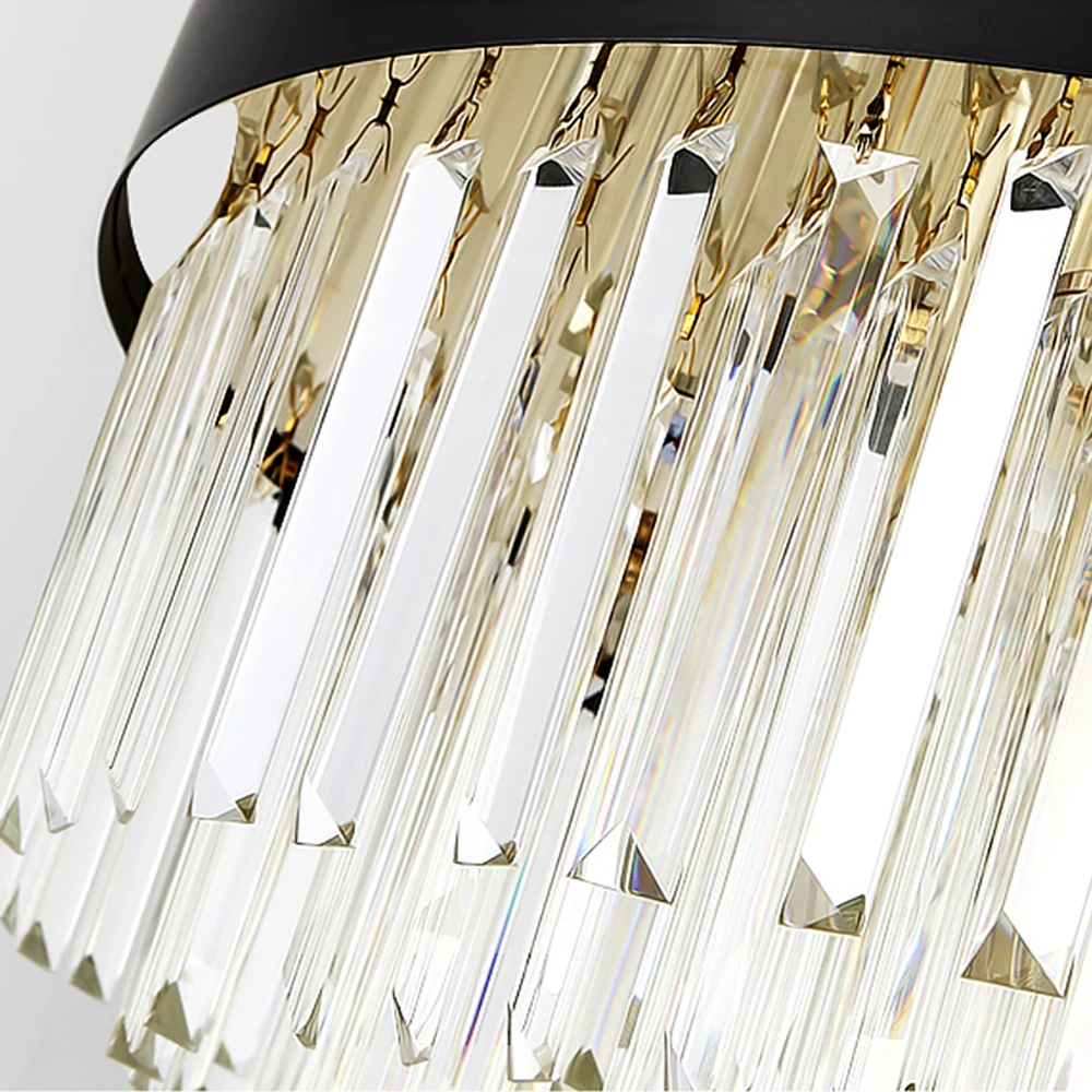 Роскошная хрустальная люстра светильник для гостиной большой круглый столовая