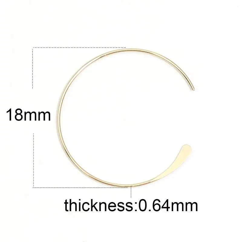 

Beadsnice Gold Filled Hoop Earring Post Fashion Women Jewelry Earring Components 39943