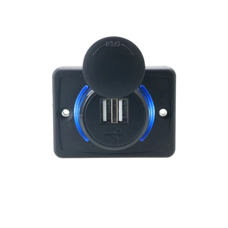 Новый автомобильный мотоцикл usb зарядное устройство модификация дома 3.1A 12 24V