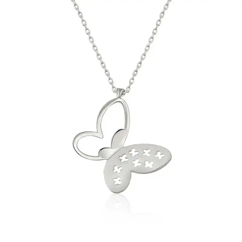 

Silverlina Silver Butterfly Lady Necklace