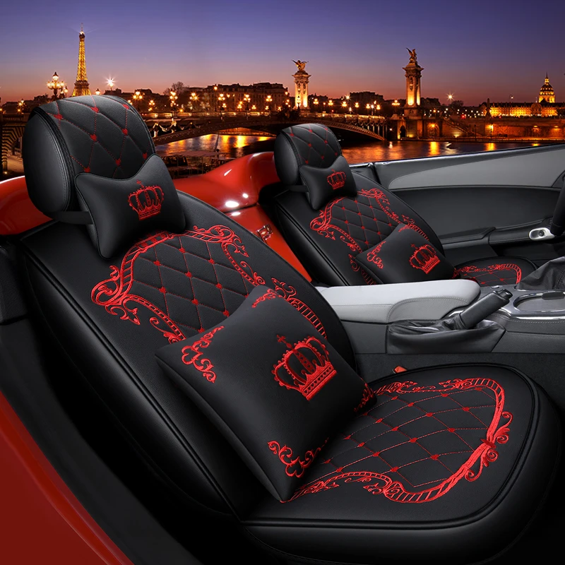 Чехлы из экокожи на автомобильные сиденья покрытие для toyota 4runner auris avensis t25 t27 camry 40
