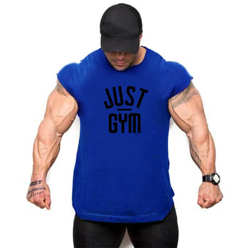 

Fitness Mens Clothing Bodybuilding Vest Summer Gym tank top men hip hop streetwear workout Sleeveless shirt tee shirt homme