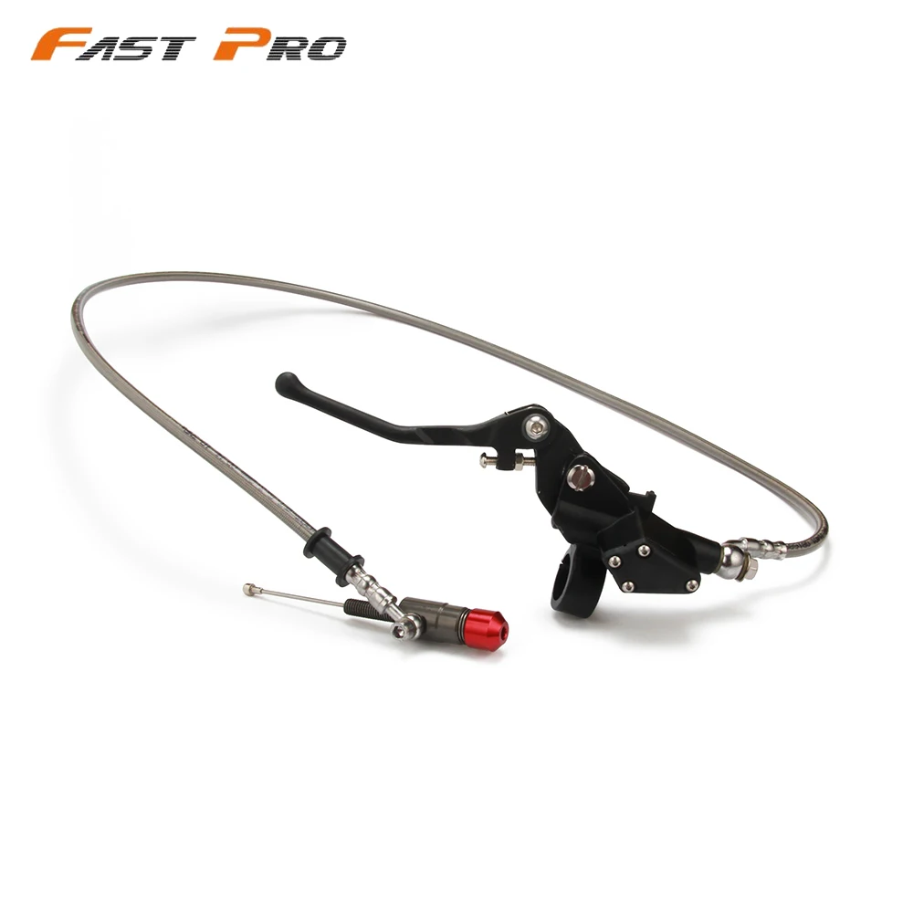 

Motorcycle Universal 1200mm Hydraulic Clutch Lever Master Cylinder For 125-250cc Vertical Engine Offroad Dirt Bike ATV Silver
