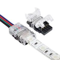 5pcslot led strip connector for 3528 5050 led strip to wire extension quick use terminals connection cable 2pin 3pin 4pin 5pin