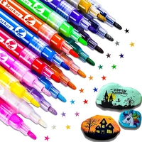 acrylic paint markers pens set 1mm art acrylic paint marker for permanent rocks glass drawing canva fabric wood diy crafts