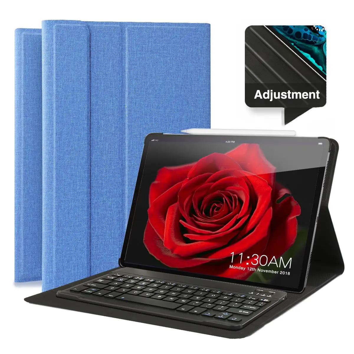 Из искусственной кожи чехол для iPad Pro11 дюймов с Bluetooth клавиатурой системы IOS