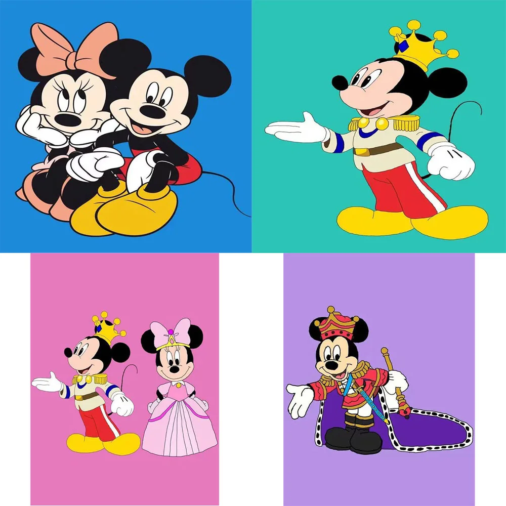 

5D Diy Diamond Painting Disney Cartoon Cross Stitch Full Diamond Embroidery Mickey Mouse Mickey Minnie Decoration Gift